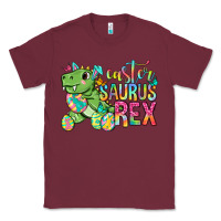 Burgundy Easter Saurus Rex Easter Day Classic Tee - Neo Western