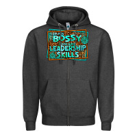 Charcoal Heather i am not bossy i just have leadership skills Zipper Hoodie - AdoDesignShop