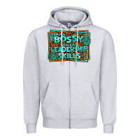Heather Grey i am not bossy i just have leadership skills Zipper Hoodie - AdoDesignShop