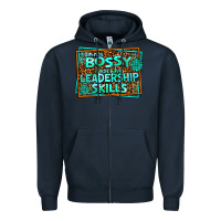 Navy i am not bossy i just have leadership skills Zipper Hoodie - AdoDesignShop