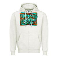 Oatmeal Heather i am not bossy i just have leadership skills Zipper Hoodie - AdoDesignShop
