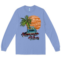 Colony Blue summer vibes Long Sleeve Tee - SublimationCraftShop