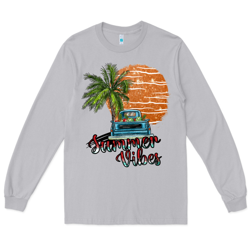 Summer Vibes Long Sleeve Tee by SublimationCraftShop | Teevron