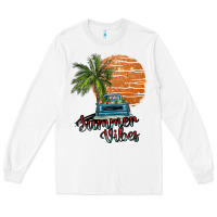 White summer vibes Long Sleeve Tee - SublimationCraftShop