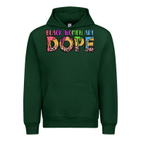 Forest Green black women are dope Urban Hoodie - LillyAllenDesigns