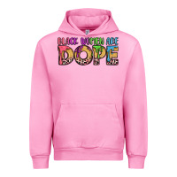 Fuchsia Pink black women are dope Urban Hoodie - LillyAllenDesigns