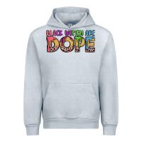 Heather Grey black women are dope Urban Hoodie - LillyAllenDesigns