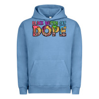 Pigment Pebble Blue black women are dope Urban Hoodie - LillyAllenDesigns