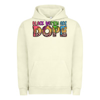 Pigment Pistachio black women are dope Urban Hoodie - LillyAllenDesigns