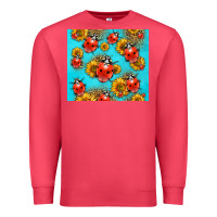 Cardinal Western Sunflowers Ladybug Premium Sweatshirt - LillyAllenDesigns