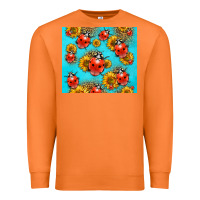Carrot Western Sunflowers Ladybug Premium Sweatshirt - LillyAllenDesigns
