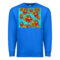 True Royal Western Sunflowers Ladybug Premium Sweatshirt - LillyAllenDesigns