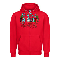 Red santas favorite dentist Zipper Hoodie - JahusDesignShop