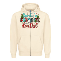 Sandshell santas favorite dentist Zipper Hoodie - JahusDesignShop