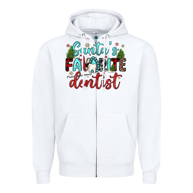 Santas Favorite Dentist Zipper Hoodie by JahusDesignShop | Teevron