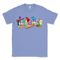 Colony Blue Easter Teacher Easter Day Classic Tee - Neo Western