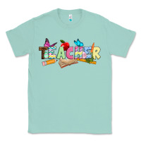 Seafoam Easter Teacher Easter Day Classic Tee - Neo Western