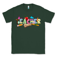 Sports Green Easter Teacher Easter Day Classic Tee - Neo Western