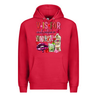 Cardinal v is for vodka Premium Hoodie - NancyCooperArtShop