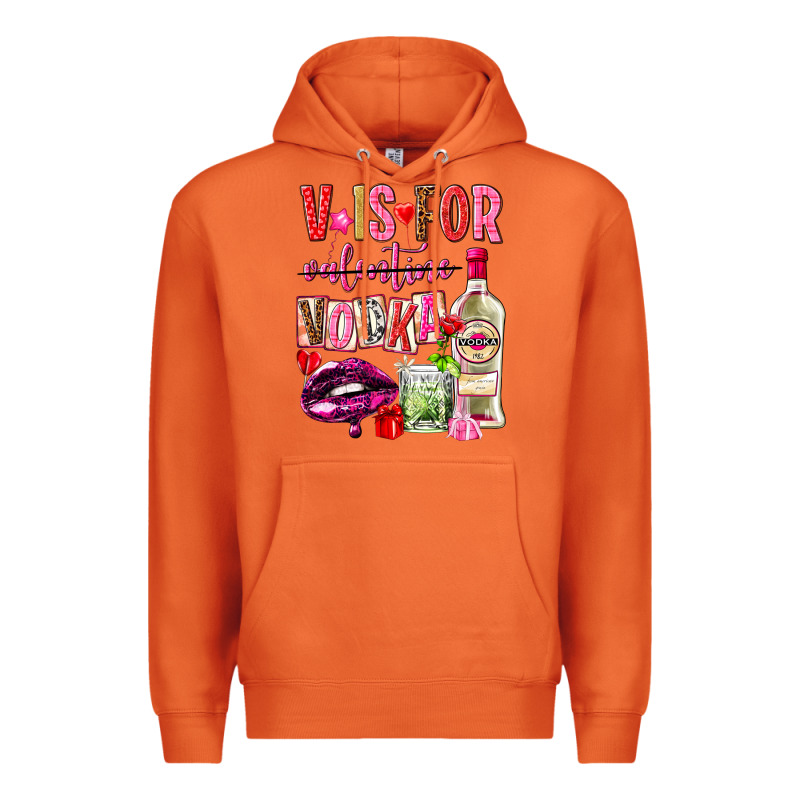 V Is For Vodka Premium Hoodie by NancyCooperArtShop | Teevron