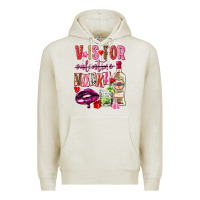Oatmeal Heather v is for vodka Premium Hoodie - NancyCooperArtShop