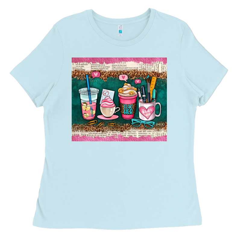 Teacher Coffee Cups Ladies Tee by AdoDesignShop | Teevron