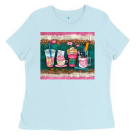 Baby Blue teacher coffee cups Ladies Tee - AdoDesignShop