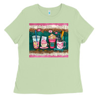 Matcha teacher coffee cups Ladies Tee - AdoDesignShop