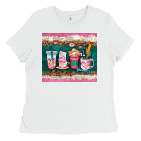 White teacher coffee cups Ladies Tee - AdoDesignShop