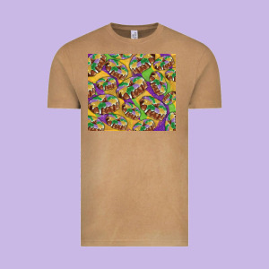 Mardi Gras King Cake Vintage Tee Designed By Ranaportraitstore