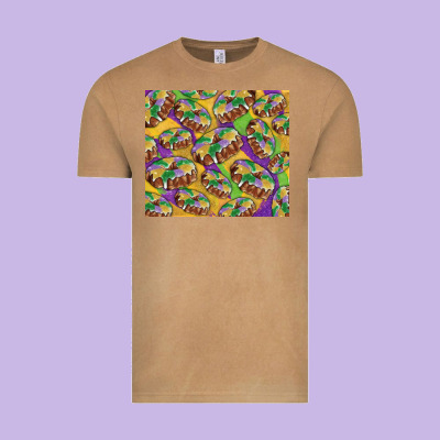Vintage Tee Mardi gras king cake