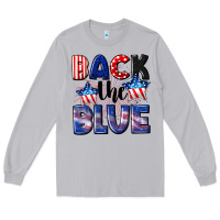 Moon Dust Back the blue 4th of july Long Sleeve Tee - CowGirlArtShop