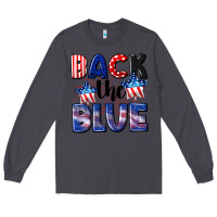 Smoke Back the blue 4th of july Long Sleeve Tee - CowGirlArtShop