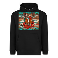 Black longhorn with gemstone Heavyweight Hoodie - Artiststas