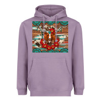Lavender longhorn with gemstone Heavyweight Hoodie - Artiststas