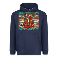 Navy longhorn with gemstone Heavyweight Hoodie - Artiststas