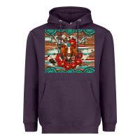Plum longhorn with gemstone Heavyweight Hoodie - Artiststas