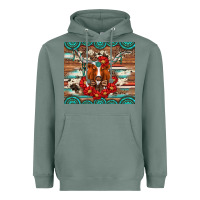 Sage longhorn with gemstone Heavyweight Hoodie - Artiststas