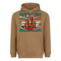 Toasted Coconut longhorn with gemstone Heavyweight Hoodie - Artiststas