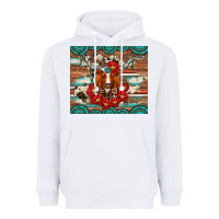White longhorn with gemstone Heavyweight Hoodie - Artiststas