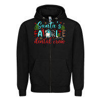 Black santas favorite dental crew Zipper Hoodie - JahusDesignShop