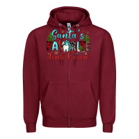 Burgundy santas favorite dental crew Zipper Hoodie - JahusDesignShop