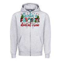 Heather Grey santas favorite dental crew Zipper Hoodie - JahusDesignShop
