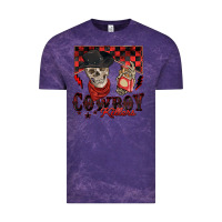 Cloud Purple cowboy killer Vintage Tee - Zillion Design Studio