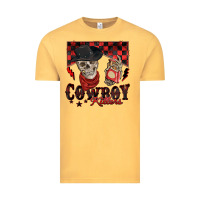Vintage Mustard cowboy killer Vintage Tee - Zillion Design Studio
