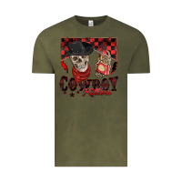 Vintage Olive cowboy killer Vintage Tee - Zillion Design Studio