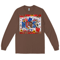 Chestnut American Nurse 20oz tumbler Long Sleeve Tee - Neo Western