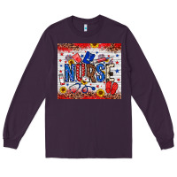 Plum American Nurse 20oz tumbler Long Sleeve Tee - Neo Western