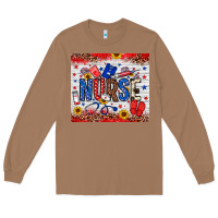 Toasted Coconut American Nurse 20oz tumbler Long Sleeve Tee - Neo Western