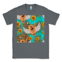 Charcoal Heather rock n roll hands seamless pattern Classic Tee - HRA Design Shop